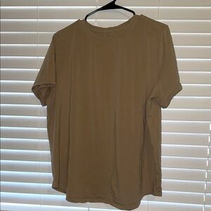 Women’s Lululemon tan soft comfy shirt